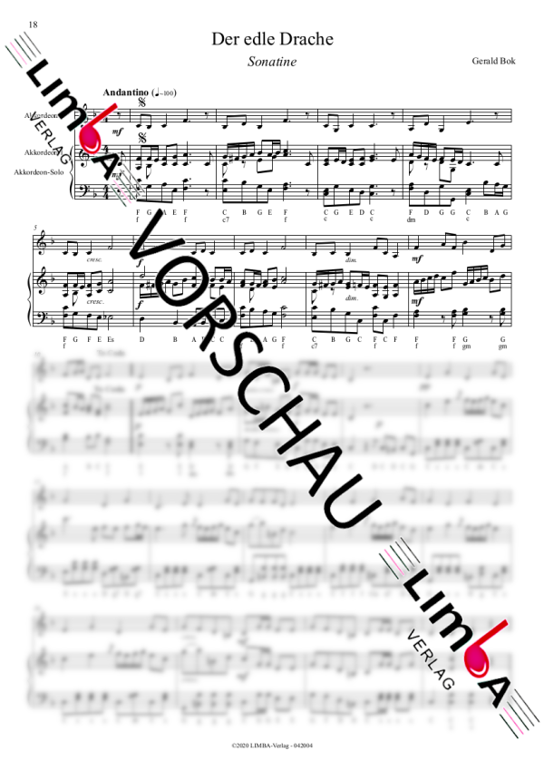 Noten: Klassik: klassische Sonaten für Akkordeon