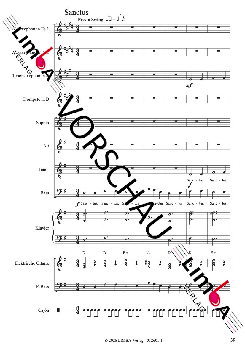 Eberhard Auer - Missa cum Sancto Spiritu (Gesamtpaket) – Bild 4