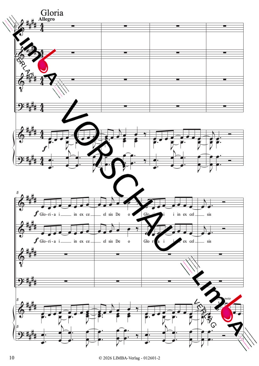 Eberhard Auer - Missa cum Sancto Spiritu (Klavierauszug) – Bild 3